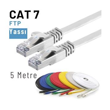 IRENIS CAT7 Yassı FTP Ethernet Beyaz 5 m Network Lan
