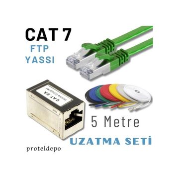 IRENIS CAT7 Yeşil 5 m LAN Network Kablosu