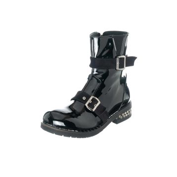 İriadam K111-1 Siyah Rugan Kadın Bot