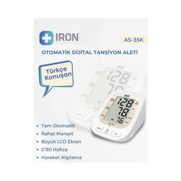 Iron A-35K Türkçe Konuşan Otomatik Dijital Tansiyon Aleti