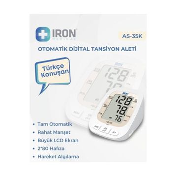 Iron A-35K Türkçe Konuşan Otomatik Dijital Tansiyon Aleti