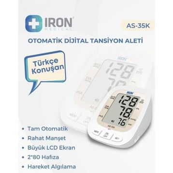 Iron A-35K Türkçe Konuşan Otomatik Dijital Tansiyon Aleti