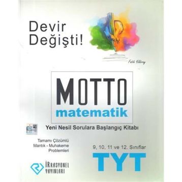 İrrasyonel Yayınları TYT Motto Matematik Yeni Nesil Sorulara Başlangıç Kitabı