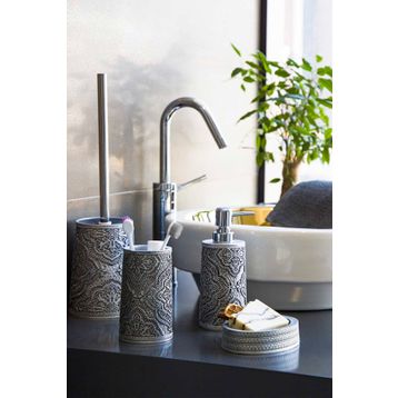 İrya Gri Lane 4 Parça Banyo Seti