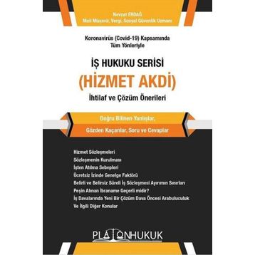 İş Hukuku Serisi Hizmet Akdi- Platon Hukuk Yayınevi
