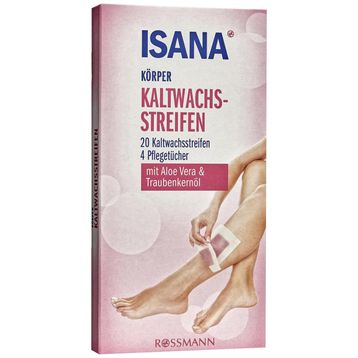 Isana 20 Adet Aloe Vera Özlü ve Üzüm Çekirdeği Yağlı Soğuk Ağda Bandı