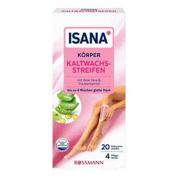 Isana 20 Adet Aloe Vera Özlü ve Üzüm Çekirdeği Yağlı Soğuk Ağda Bandı