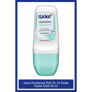 Isana 24 Saate Kadar Etkili 50 ml Deodorant Roll On