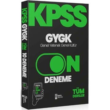 İsem Yayıncılık 2024 KPSS Genel Yetenek Genel Kültür 10 Deneme