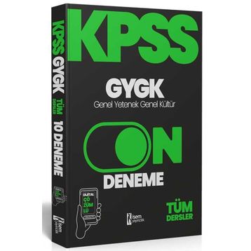 İsem Yayıncılık 2024 KPSS Genel Yetenek Genel Kültür 10 Deneme
