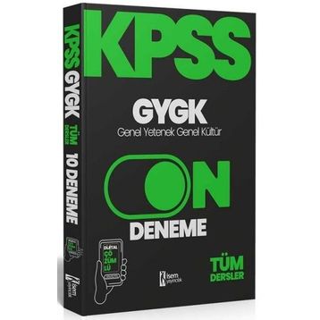 İsem Yayıncılık 2024 KPSS Genel Yetenek Genel Kültür 10 Deneme