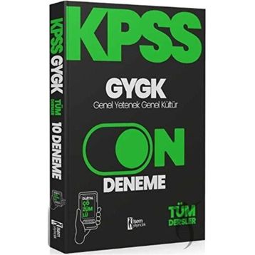 İsem Yayıncılık 2024 KPSS Genel Yetenek Genel Kültür 10 Deneme