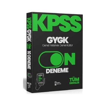 İsem Yayıncılık 2024 KPSS Genel Yetenek Genel Kültür 10 Deneme