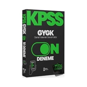 İsem Yayıncılık 2024 KPSS Genel Yetenek Genel Kültür 10 Deneme