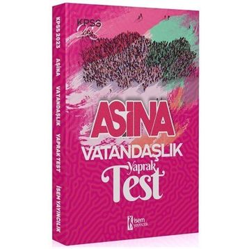 İsem Yayınları 2023 KPSS Aşina Lisans Vatandaşlık Yaprak Test