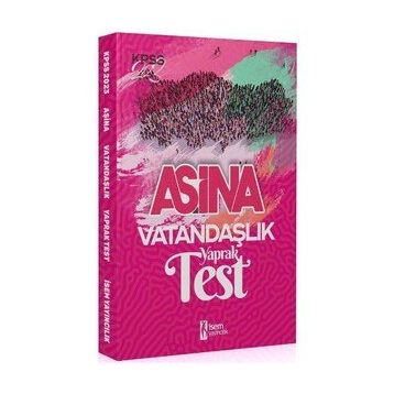 İsem Yayınları 2023 KPSS Aşina Lisans Vatandaşlık Yaprak Test