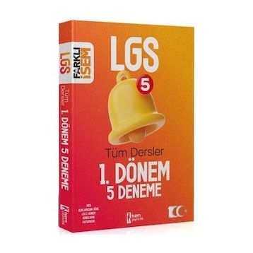 İsem Yayınları - 8. Sınıf LGS Farklı Tüm Dersler 1. Dönem 5 Deneme