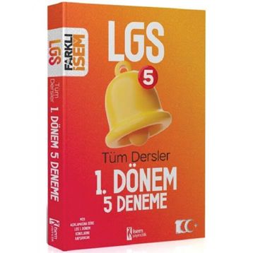 İsem Yayınları - 8. Sınıf LGS Farklı Tüm Dersler 1. Dönem 5 Deneme
