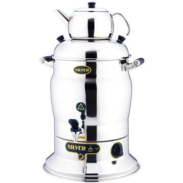 Işıkgaz Silver Crown 7lt Tek Demlikli Semaver