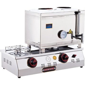 Işıkgaz Silverinox 40'lık Doğalgazlı 30 lt 2 Demlikli Çay Kazanı