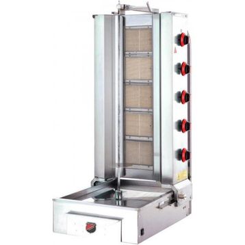 Işıkgaz Sılverınox 5 Radyanlı Doğalgazlı Alttan Motorlu Döner Ocak