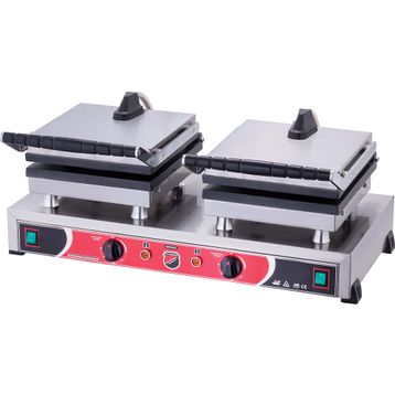 Işıkgaz Silverinox Çiftli Waffle Makinesi