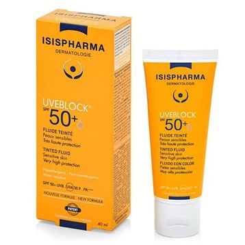 Isis Pharma Uveblock Spf50+ Light Tinted Fluid Renkli 40 ml Güneş Kremi