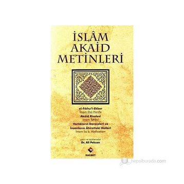 İSLAM AKAID METINLERI - ALI PEKCAN