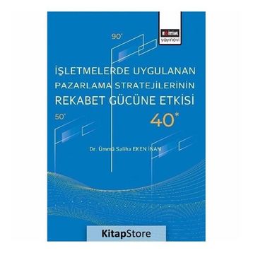 İşletmelerde Uygulanan Pazarlama Stratejilerinin Rekabet Gücüne Etkisi - Dr. Ümmü Saliha Eken İnan