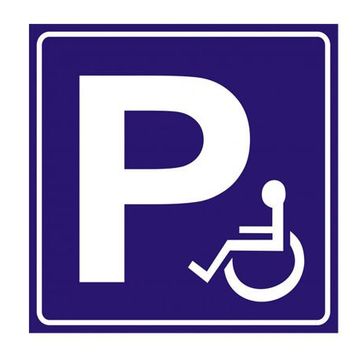 İşlev İş Güvenliği Engelli Araç Park Yeri Levhası