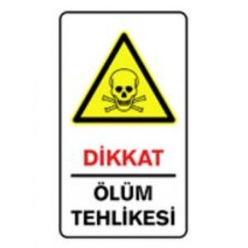 İşlev İş Güvenliği Ölüm Tehlikesi Levhası