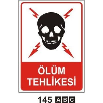İşlev İş Güvenliği Ölüm Tehlikesi Levhası