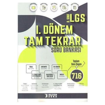 İşleyen Zeka LGS 8. Sınıf 1. Dönem Tam Tekrar Soru Bankası