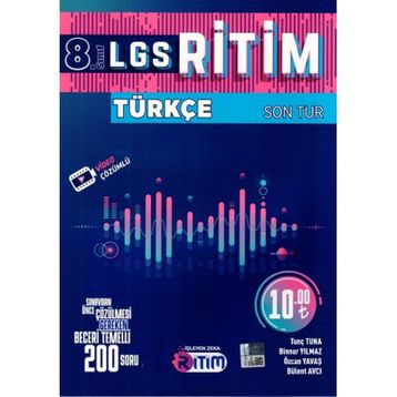 İşleyen Zeka Yayınları 8. Sınıf LGS Türkçe Ritim Son Tur