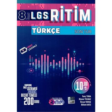 İşleyen Zeka Yayınları 8. Sınıf LGS Türkçe Ritim Son Tur