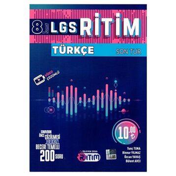 İşleyen Zeka Yayınları 8. Sınıf LGS Türkçe Ritim Son Tur