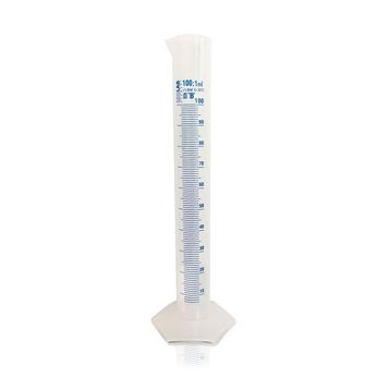 İsolab 100 ml Mavi Skala Plastik Mezür