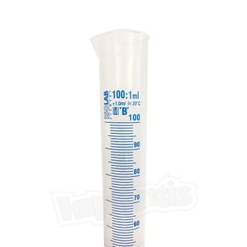 İsolab 100 ml Mavi Skala Plastik Mezür