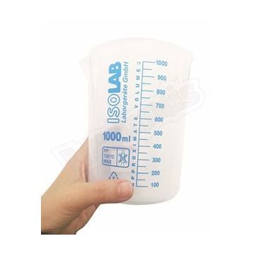 İsolab 1000 ml Beher Mavi Skala Ölçü Kabı