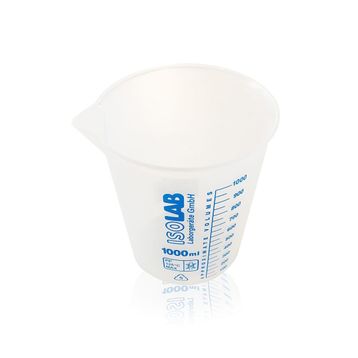 İsolab 1000 ml Beher Mavi Skala Ölçü Kabı