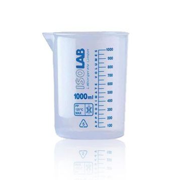 İsolab 1000 ml Beher Mavi Skala Ölçü Kabı