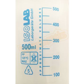 İsolab Beher Mavi Skala 500 ml Ölçü Kabı
