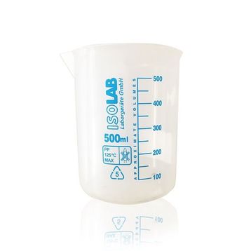 İsolab Beher Mavi Skala 500 ml Ölçü Kabı