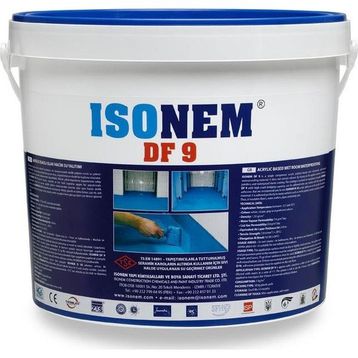 Isonem DF 9 18 kg Akrilik Esaslı Islak Hacim Mavi Su Yalıtımı Malzemesi