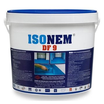 Isonem DF 9 18 kg Akrilik Esaslı Islak Hacim Mavi Su Yalıtımı Malzemesi