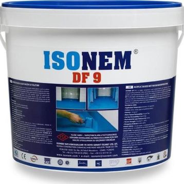 Isonem DF 9 18 kg Akrilik Esaslı Islak Hacim Mavi Su Yalıtımı Malzemesi