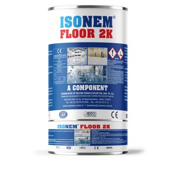 Isonem Floor 2K Beyaz 2.5 kg Solventsiz Epoksi Zemin Boyası