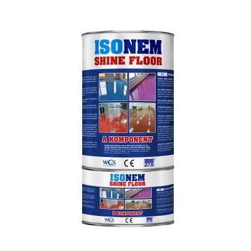 Isonem Kırmızı 4.5 kg Shine Floor Parlak Zemin Kaplaması Set