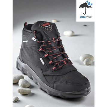 Ispartalılar 7200 Ortopedik Taban Su Geçirmez Siyah Kırmızı Erkek Outdoor Bot