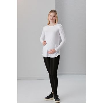 Işşıl 0362 Viskon Körüklü Düz Hamile Uzun Kol T-shirt